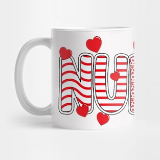 Nurse Heart Leopard Happy Valentine_s Day Mug